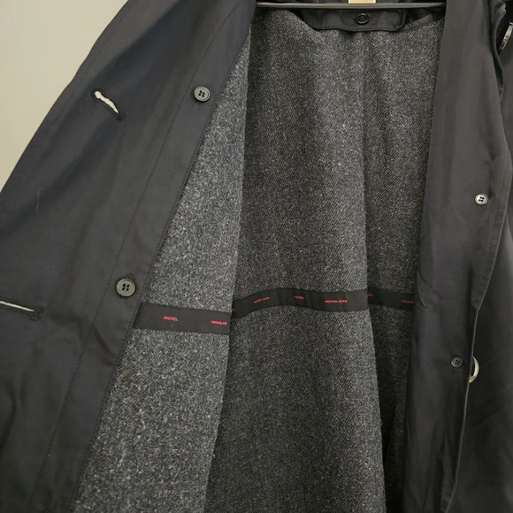Michael Kors Black Trench Coat - Picture 2 of 6